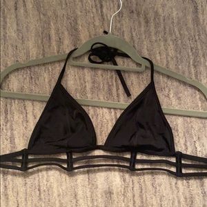 black bikini top